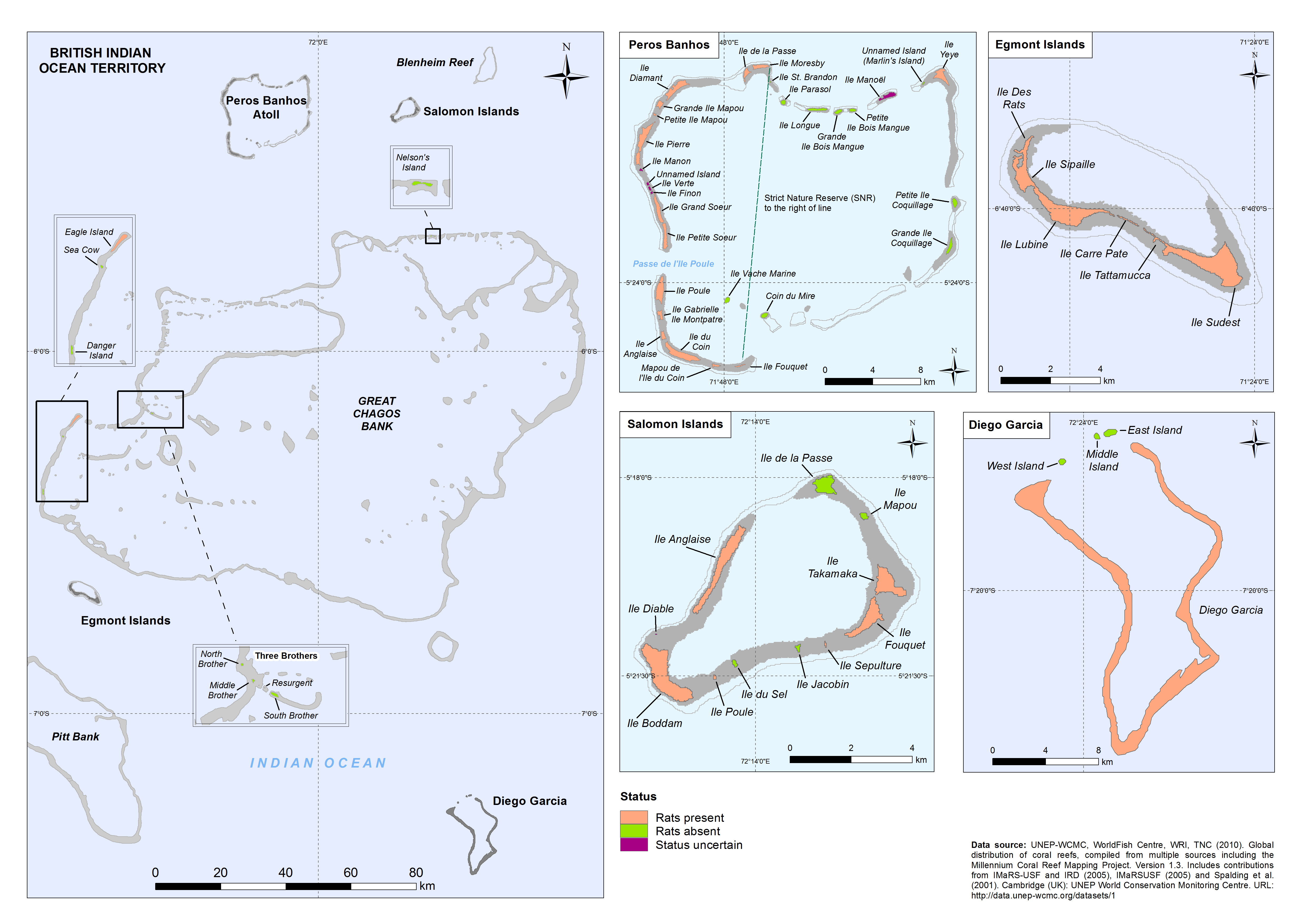 Presence of rats in the Chagos Archipelago 