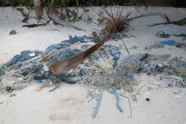 Hazardous beach litter, Middle Brother island